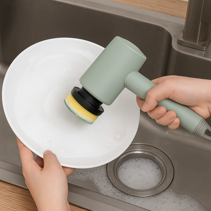 🌀 Cepillo de limpieza eléctrico con Distintos Cabezales 📦