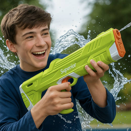 🔫  Pistola de Agua a Presión Súper Potente ¡Diversión Total en Verano!