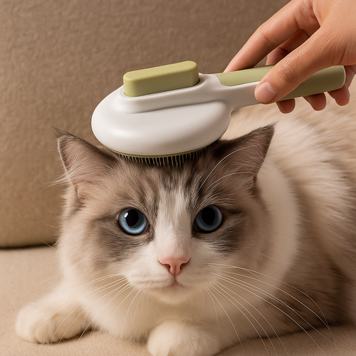 🐕 Cepillo para Mascotas con Mecanismo Inteligente